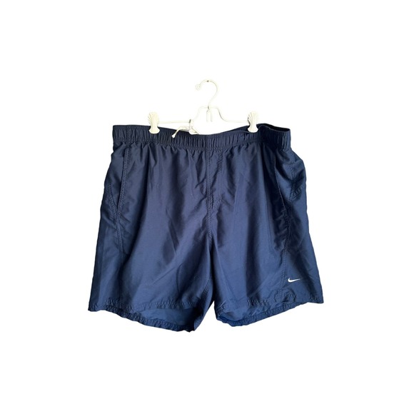 Nike Other - Nike Mens Swim Shorts Lined Elastic Waist Pull-On Athletic Fit Navy Blue Size XL